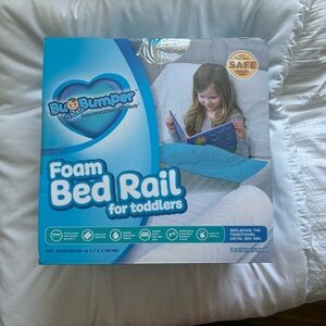 Unopened toddler foam bed bumper
